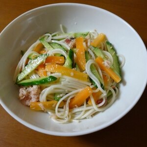 簡単にできる！そうめんサラダ